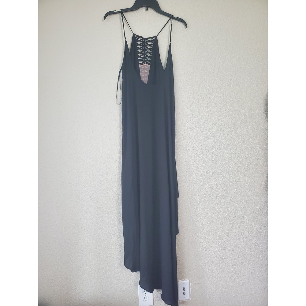 BCBG MAZAZRIA Danita dress for women size M black, lightweight with thin straps - Picture 2 of 16